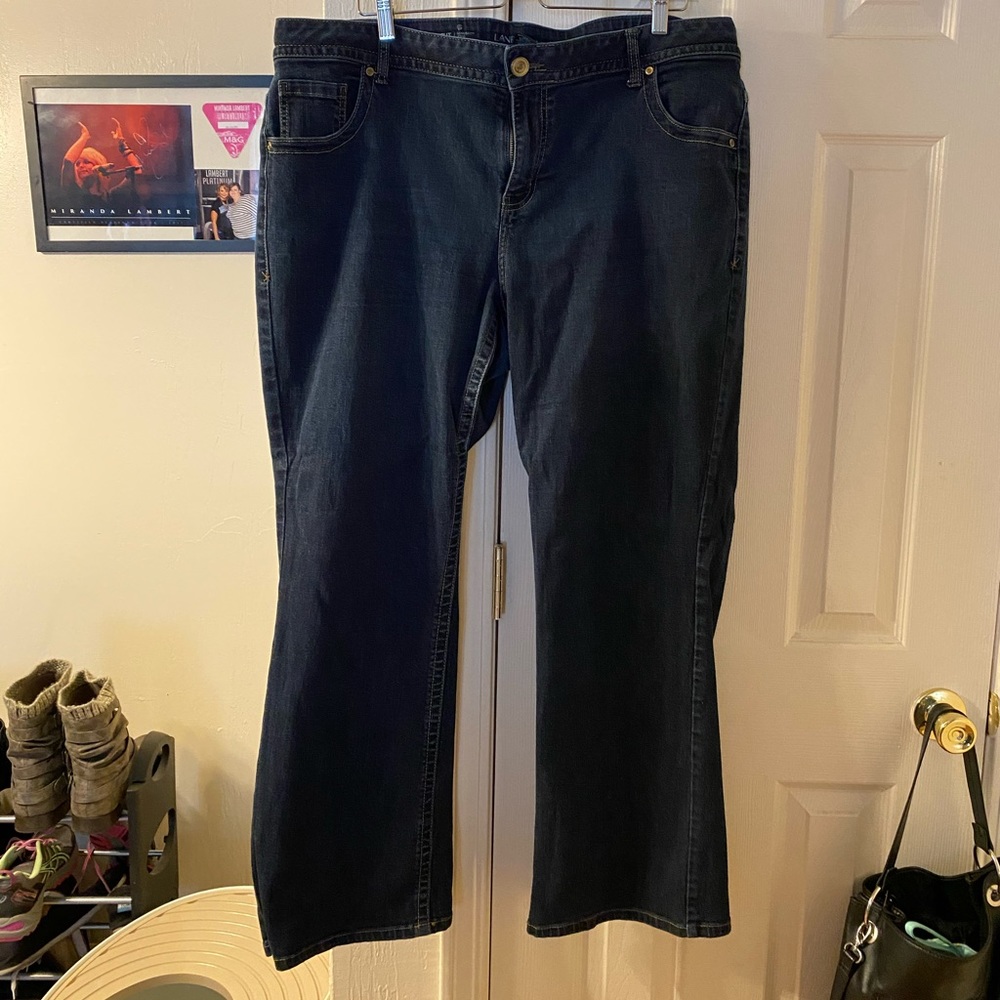 Bootcut genius fit lane Bryant jeans size 24 dark